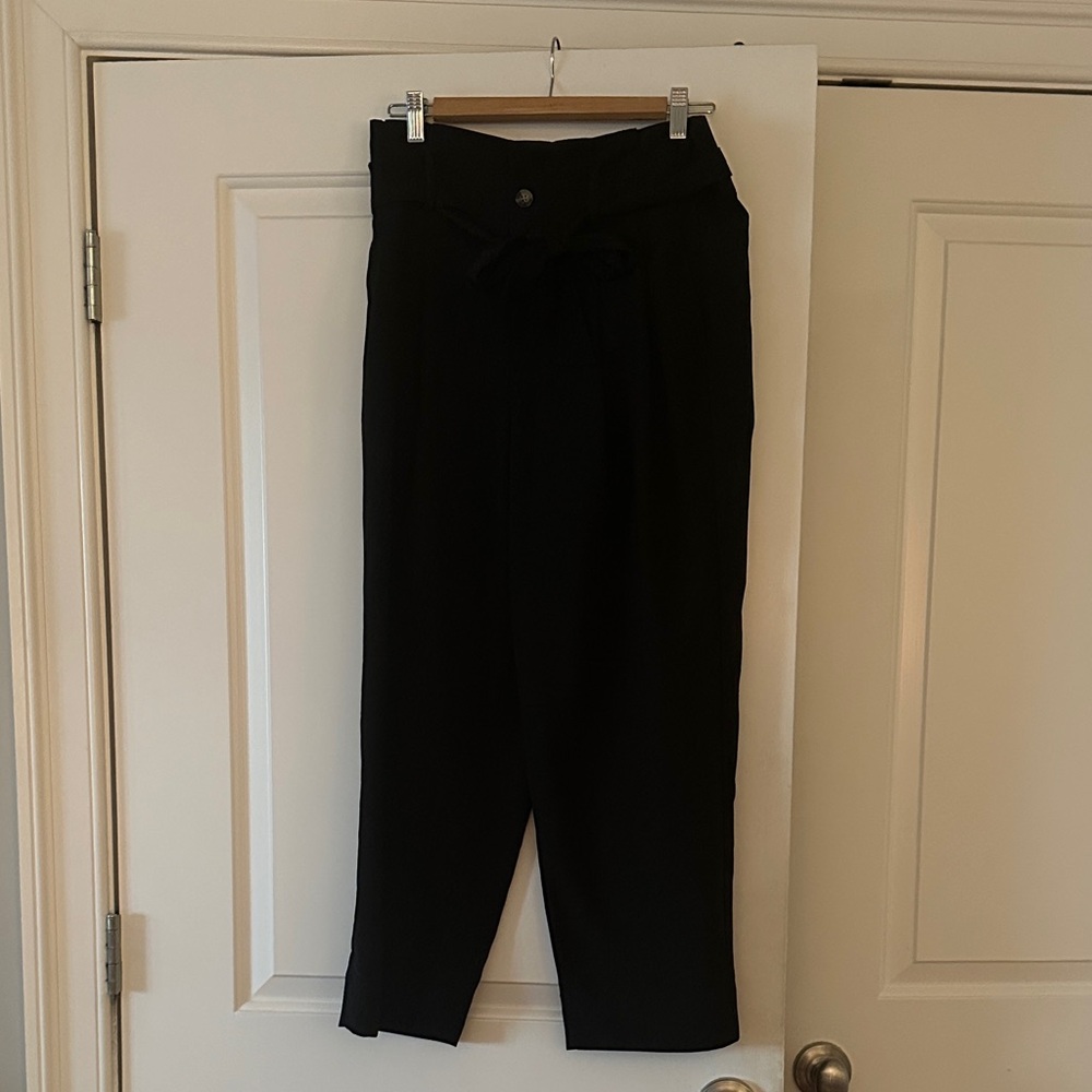 Madewell Black Dress Pants Paperbag Style Waist size 4